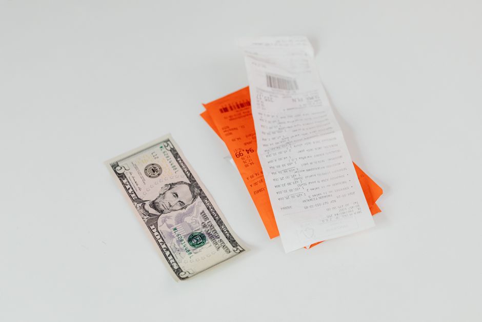 A receipt for foster-related expenses that may be tax deductible