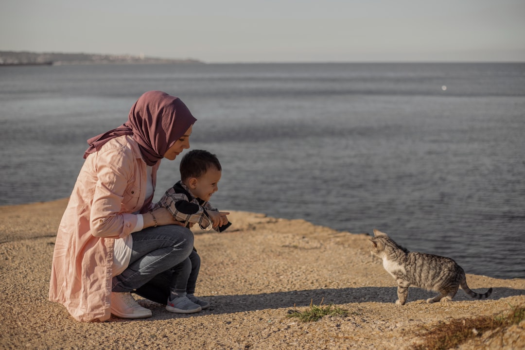 A family adopting a cat together in Oxnard, CA