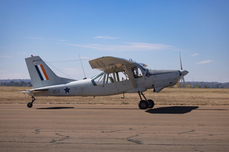 A small plane used for an animal rescue transport flight