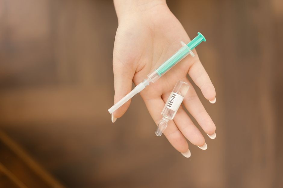 A rabies vaccine dose prepared for a TNVR clinic visit