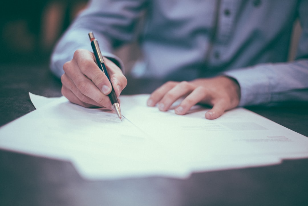 Completing an adoption application, part of the rescue screening process