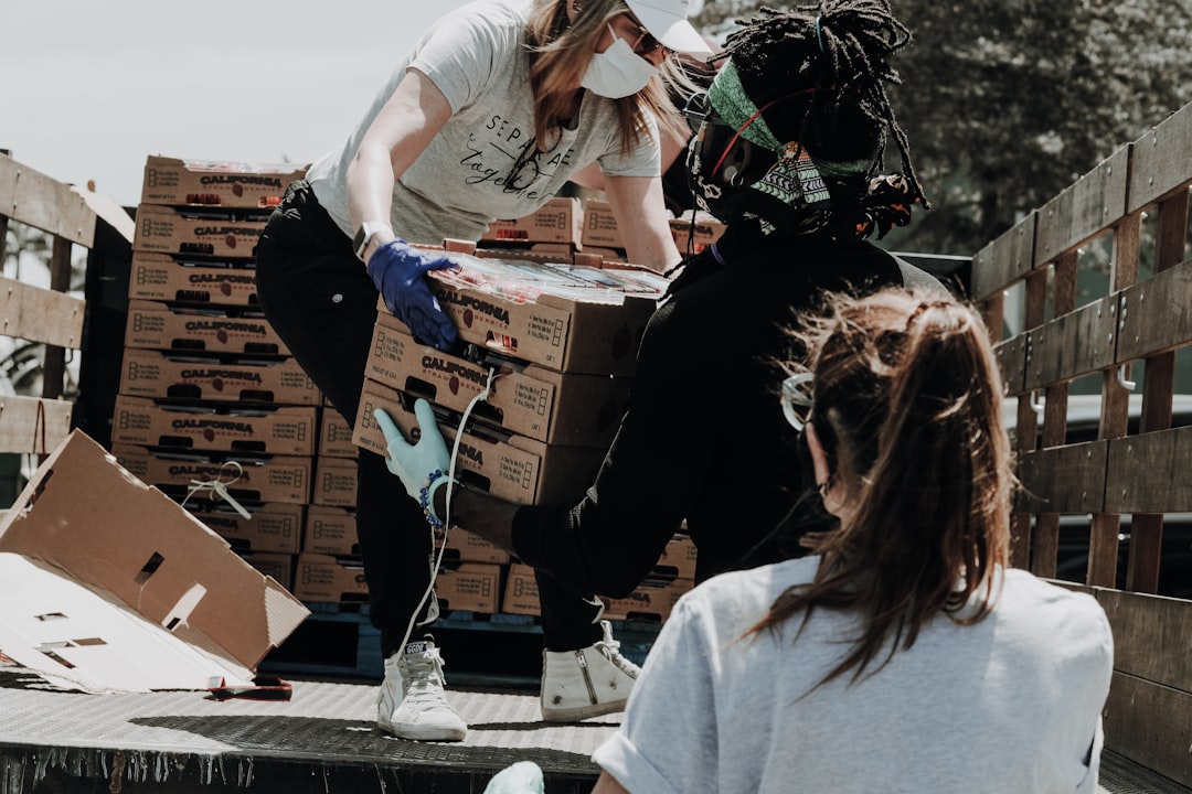 A family volunteering together for an animal rescue organisation