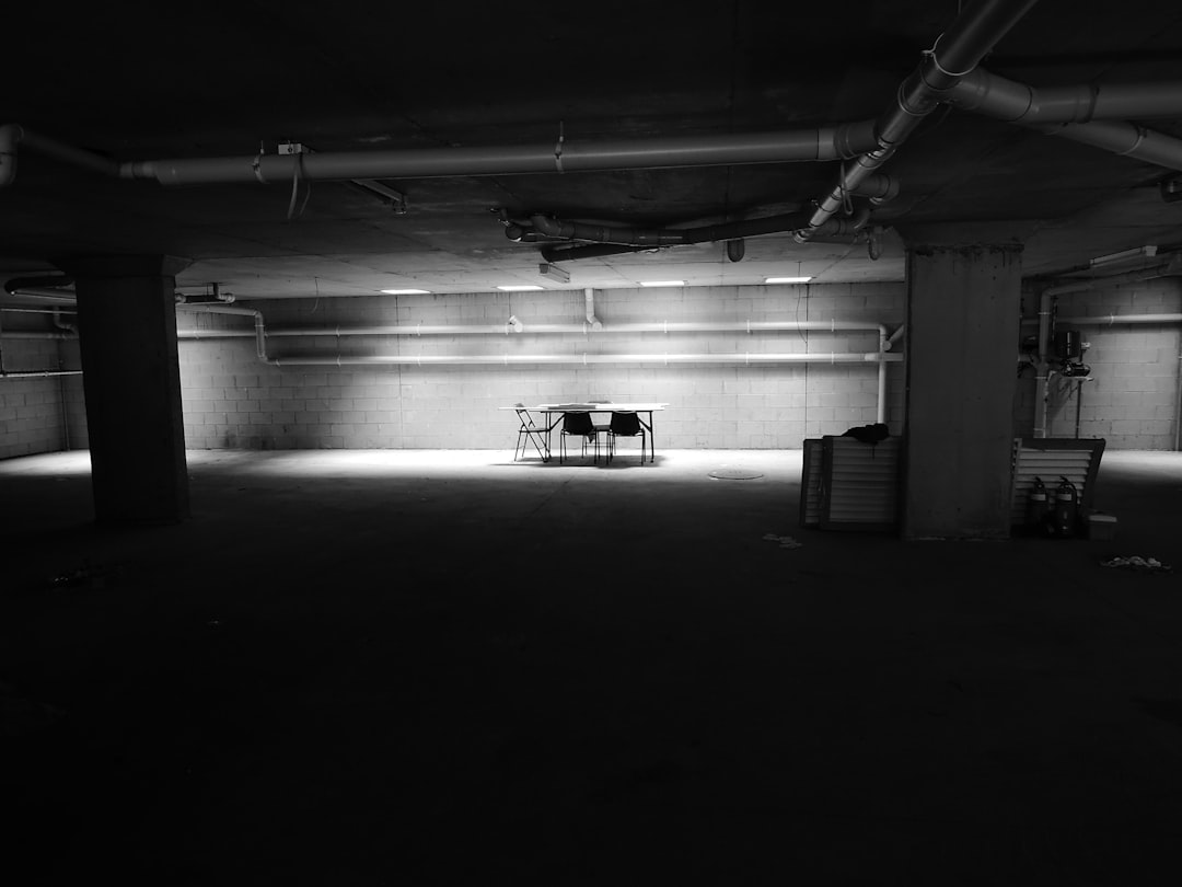 A garage set up as holding space for a mass trapping operation