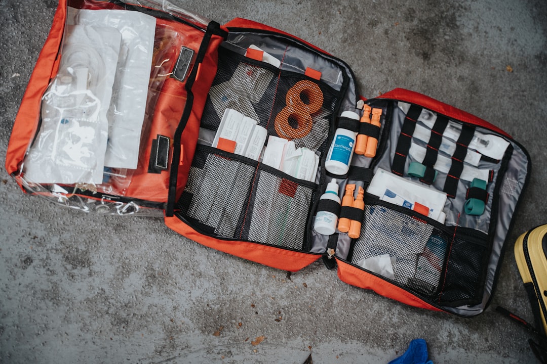 A prepared go-bag with pet emergency supplies